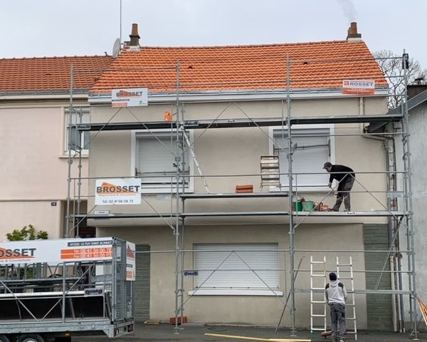 Réalisation couverture pour cette maison d'habitation à Cholet (49).