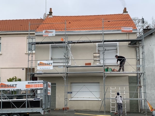 Réalisation couverture pour cette maison d'habitation à Cholet (49).