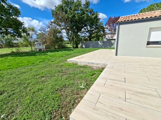 terrasse en dalle sur plots