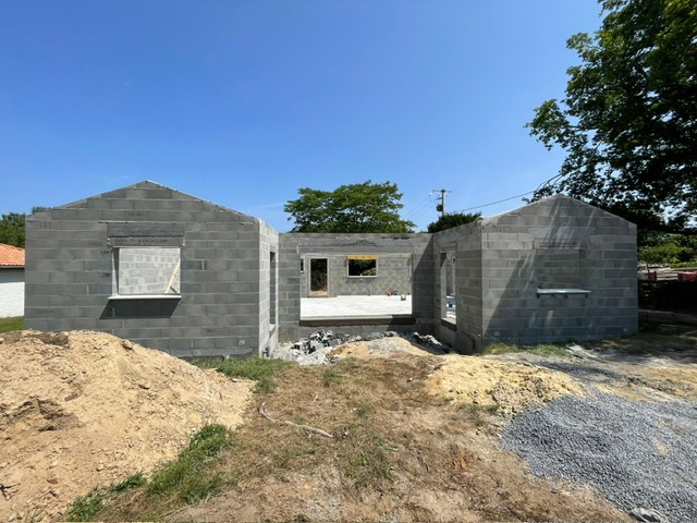 Construction d'une maison en parpaing à Haute-Goulaine (44)